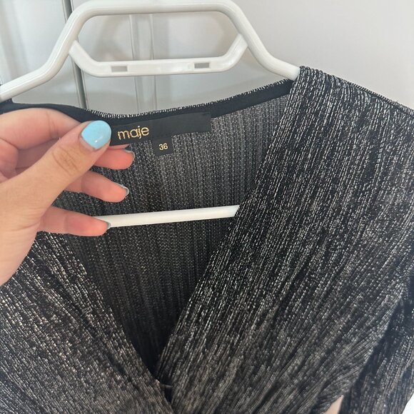 Maje Silver formal dress - Picture 2 of 2